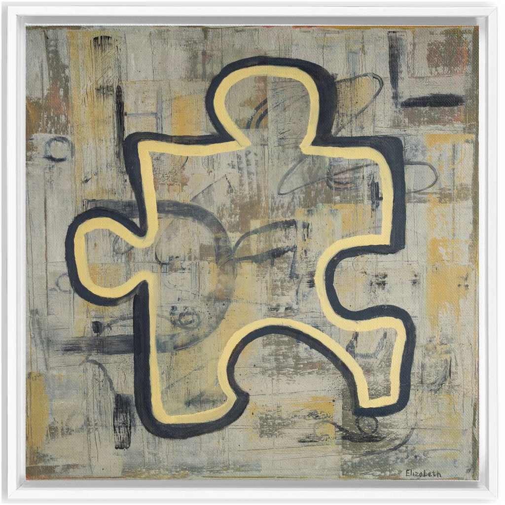 "MALE PEACE" FINE ART FRAMED CANVAS