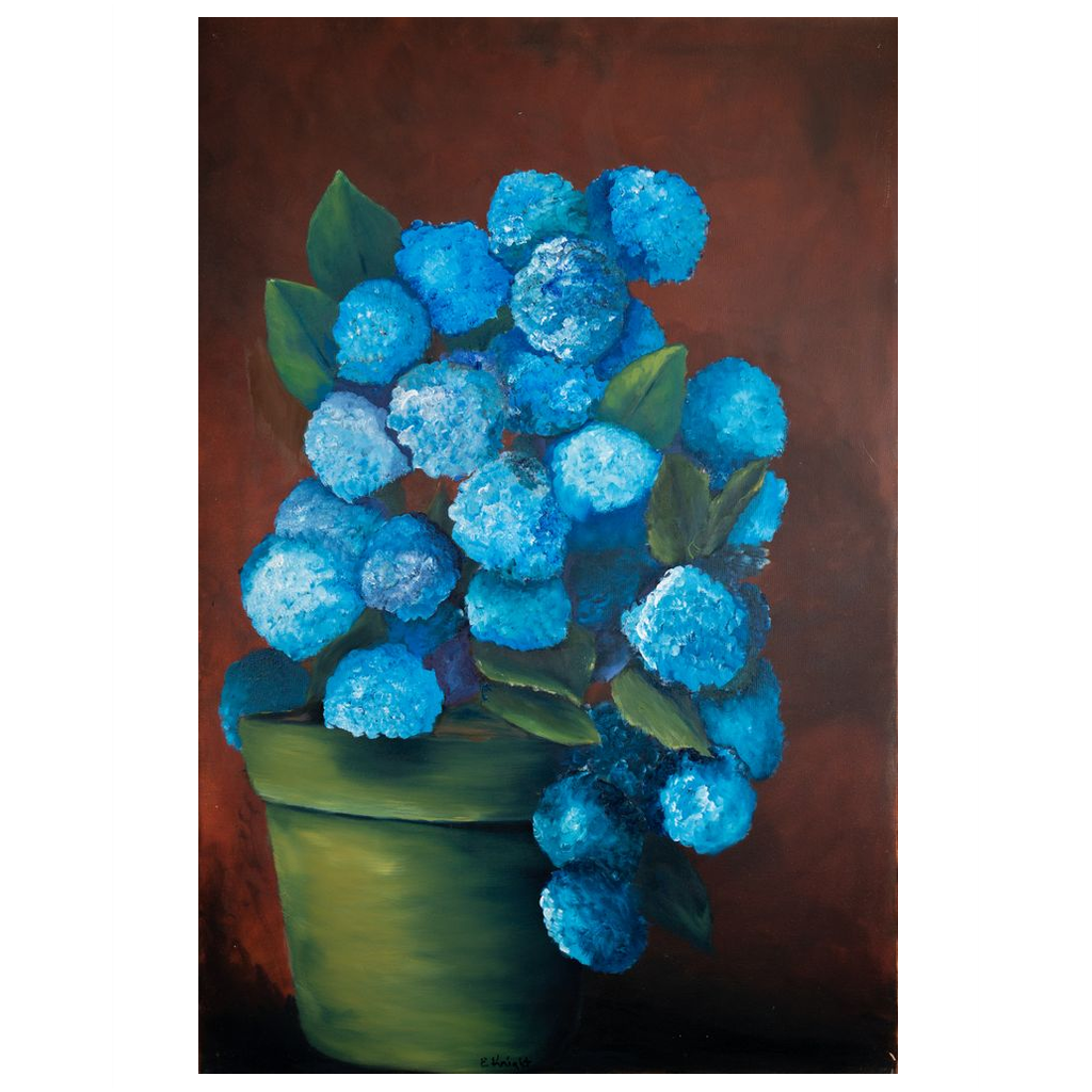 "BLUE HYDRANGEA" FINE ART GICLEE PRINT