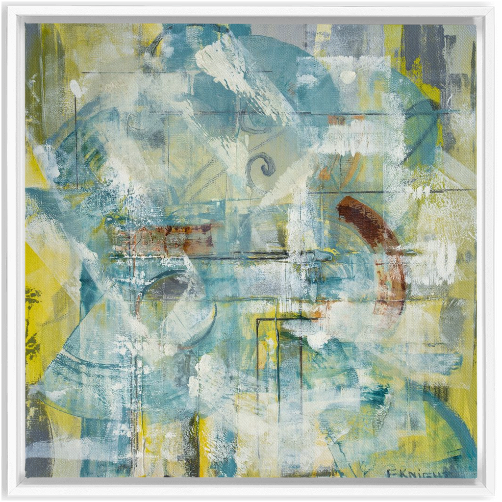 "BALANCING ACT 2" FINE ART FRAMED CANVAS