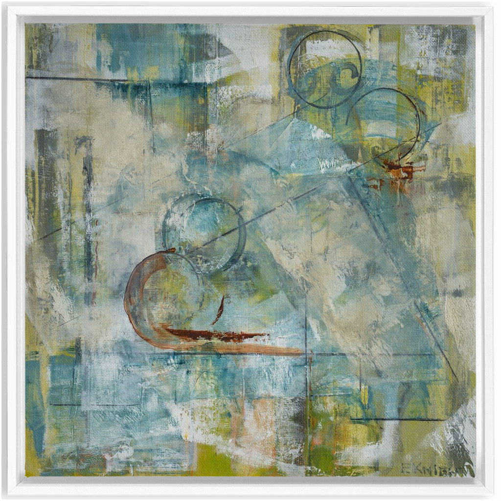 "BALANCING ACT 1" FINE ART FRAMED CANVAS