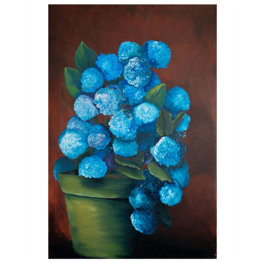 "BLUE HYDRANGEA" FINE ART GICLEE PRINT